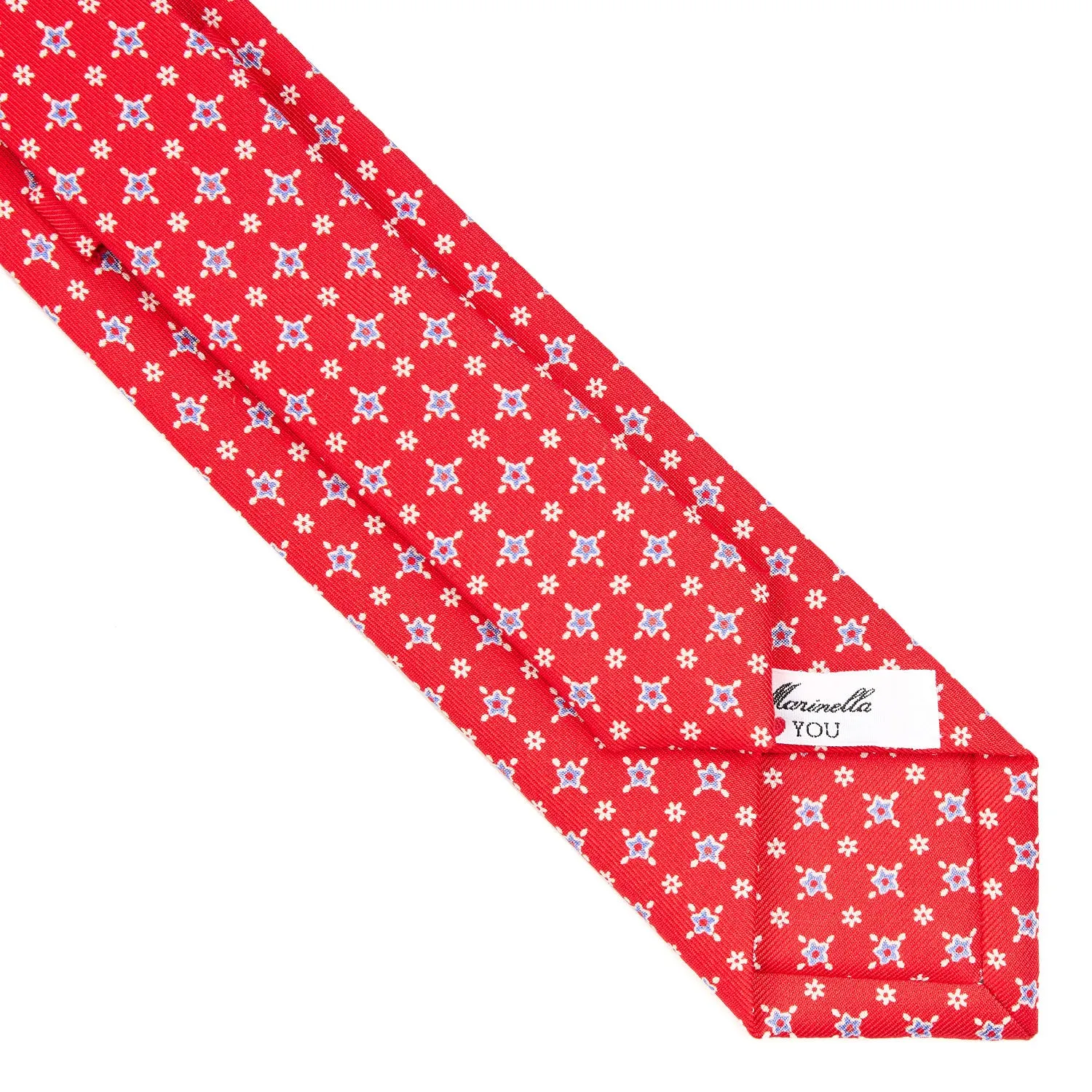 RED LADY SILK PRINTED TIE 7 CM