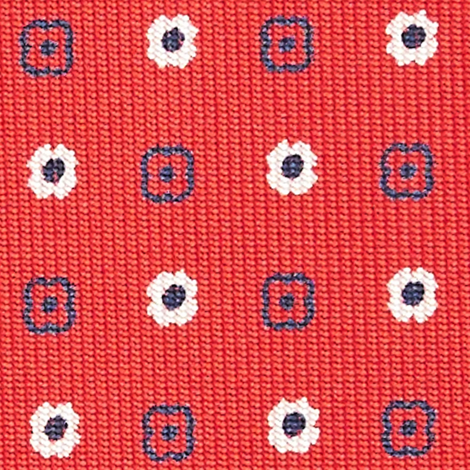 RED SARTORIAL CLASSIC SILK TIE WITH SAN VALENTINO LABEL