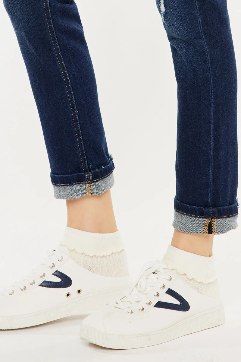 Reese High Rise Slim Straight Leg Jeans