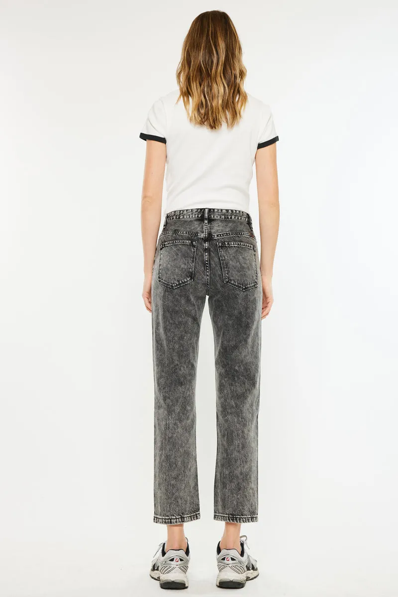 Rita High Rise Slim Straight Fit Leg Jeans