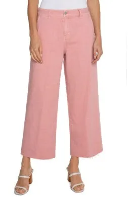 Rose Blush Stride Wide Leg Denim