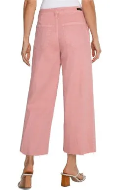 Rose Blush Stride Wide Leg Denim