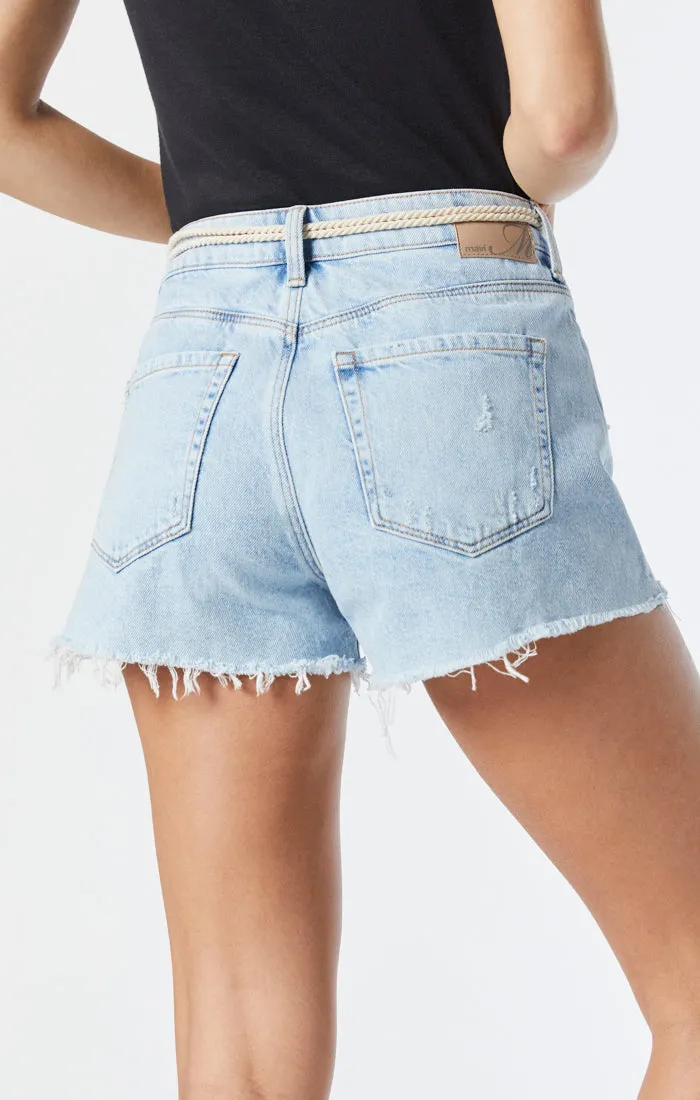 ROSIE BOYFRIEND SHORT IN LIGHT BLUE DENIM