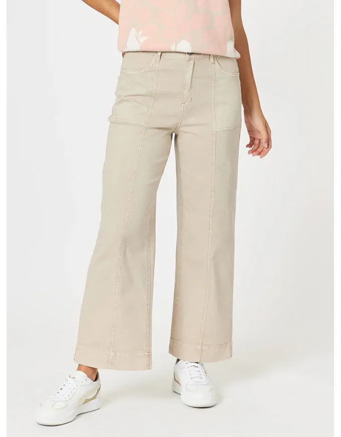 Sabrina Wide Leg Jean Natural