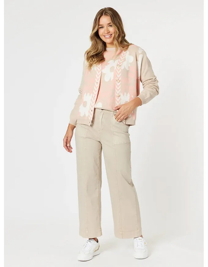 Sabrina Wide Leg Jean Natural
