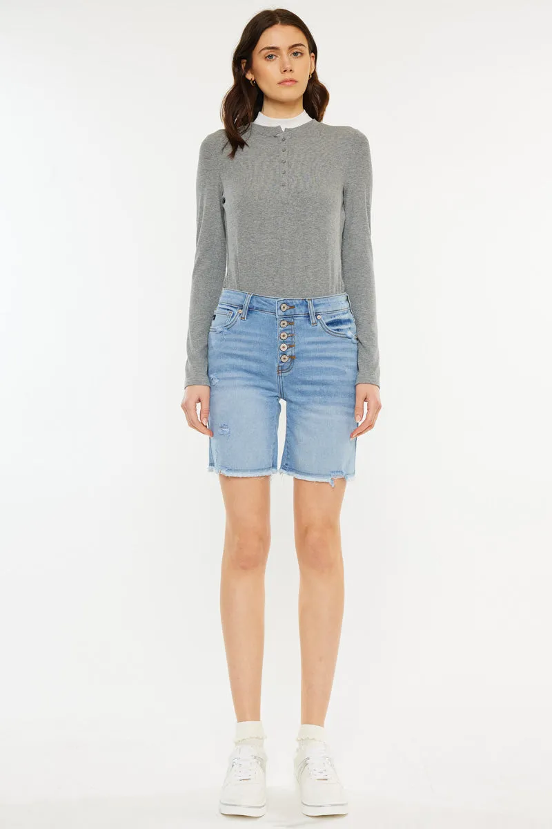 Sandy High Rise Bermuda Shorts