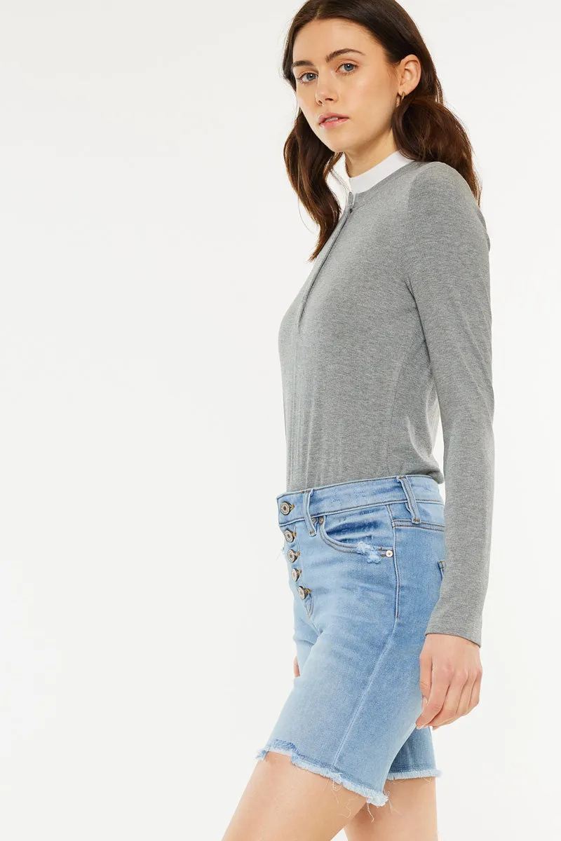 Sandy High Rise Bermuda Shorts