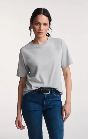 SHORT SLEEVE CREW NECK T-SHIRT IN HIGH-RISE