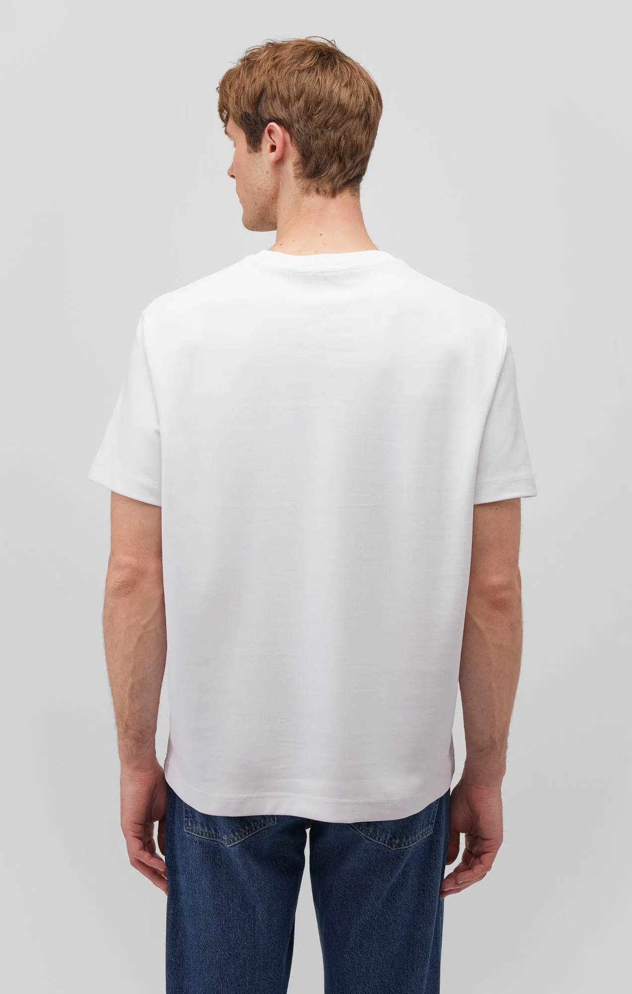 SHORT SLEEVE CREW NECK T-SHIRT IN WHITE