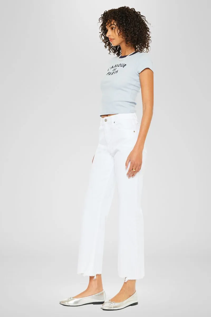 Skyla High Rise Slim Wide Leg Jeans