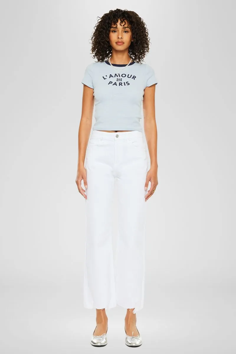 Skyla High Rise Slim Wide Leg Jeans