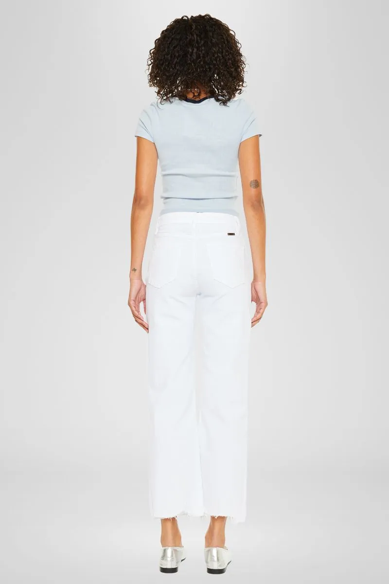 Skyla High Rise Slim Wide Leg Jeans