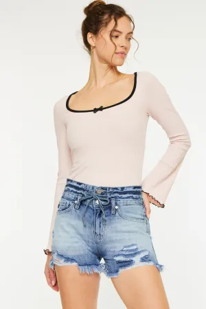 Solstice Ultra High Rise Tie-Belt Shorts