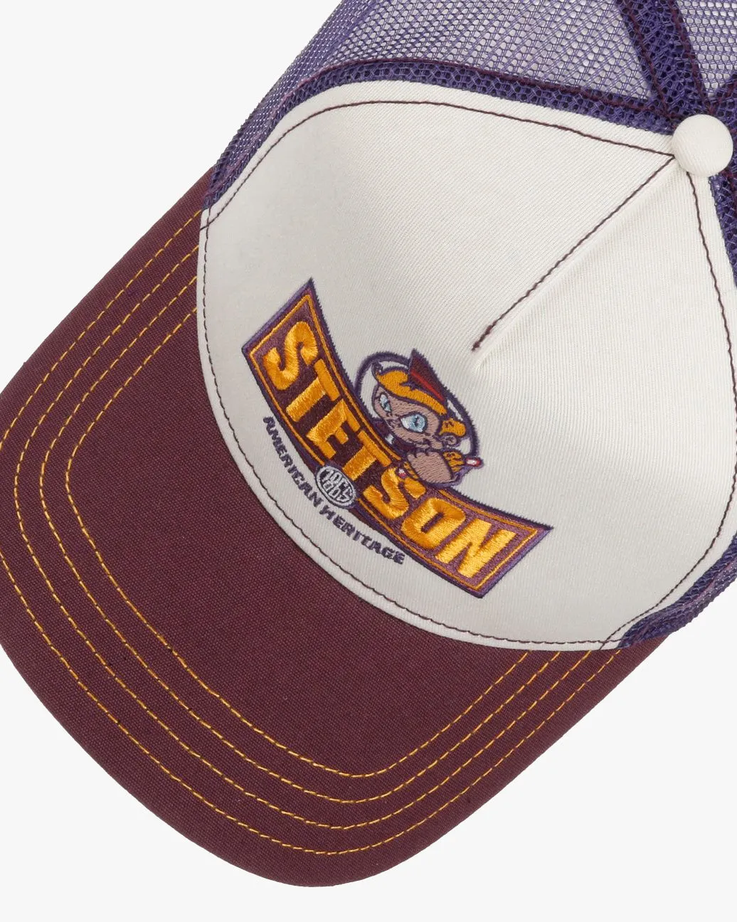 Stetson Hotdog Trucker Cap - Purple / White
