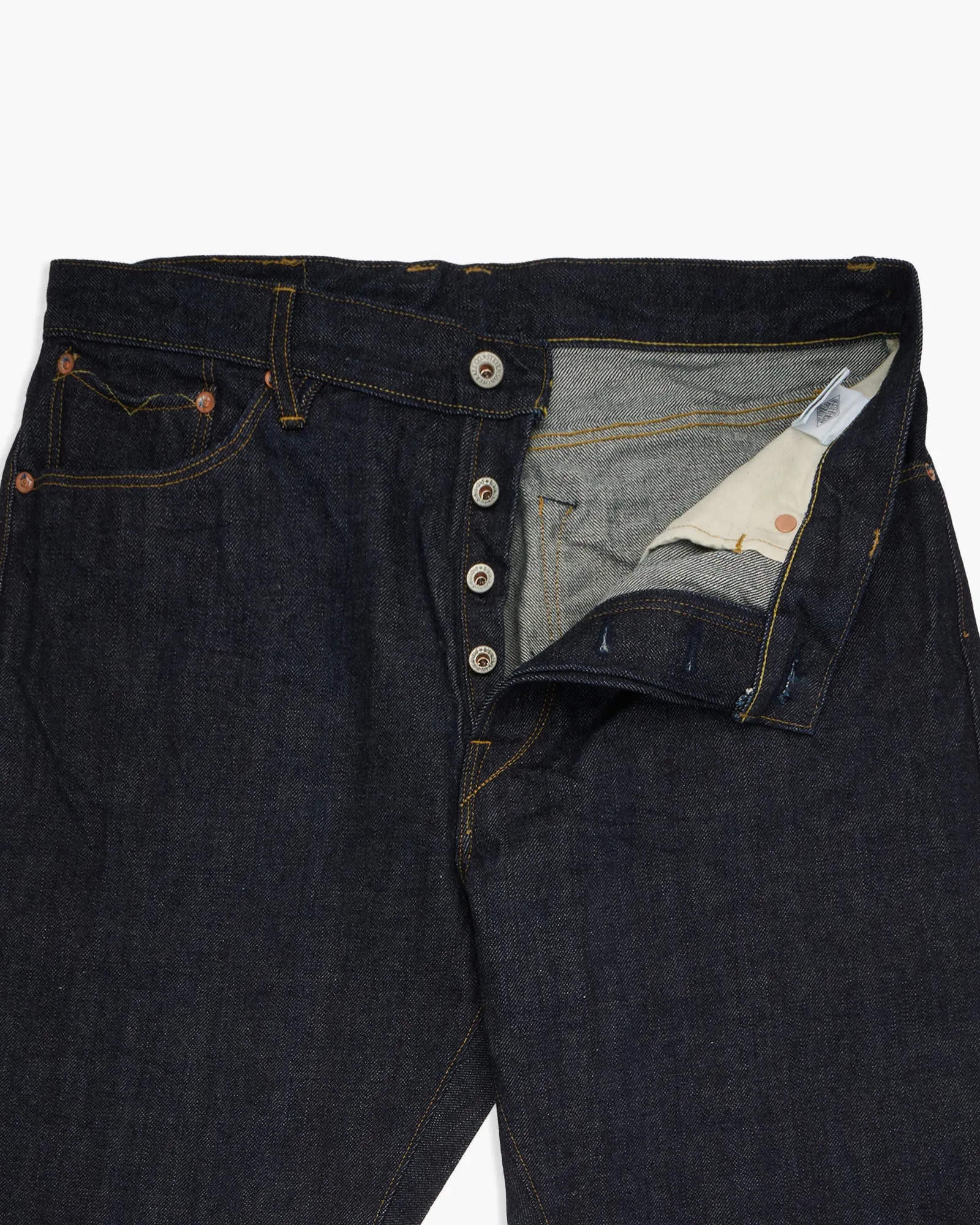 Stevenson Overall Co. Carmel 220 Regular Tapered 14oz Selvedge Mens Jeans - Indigo One Wash