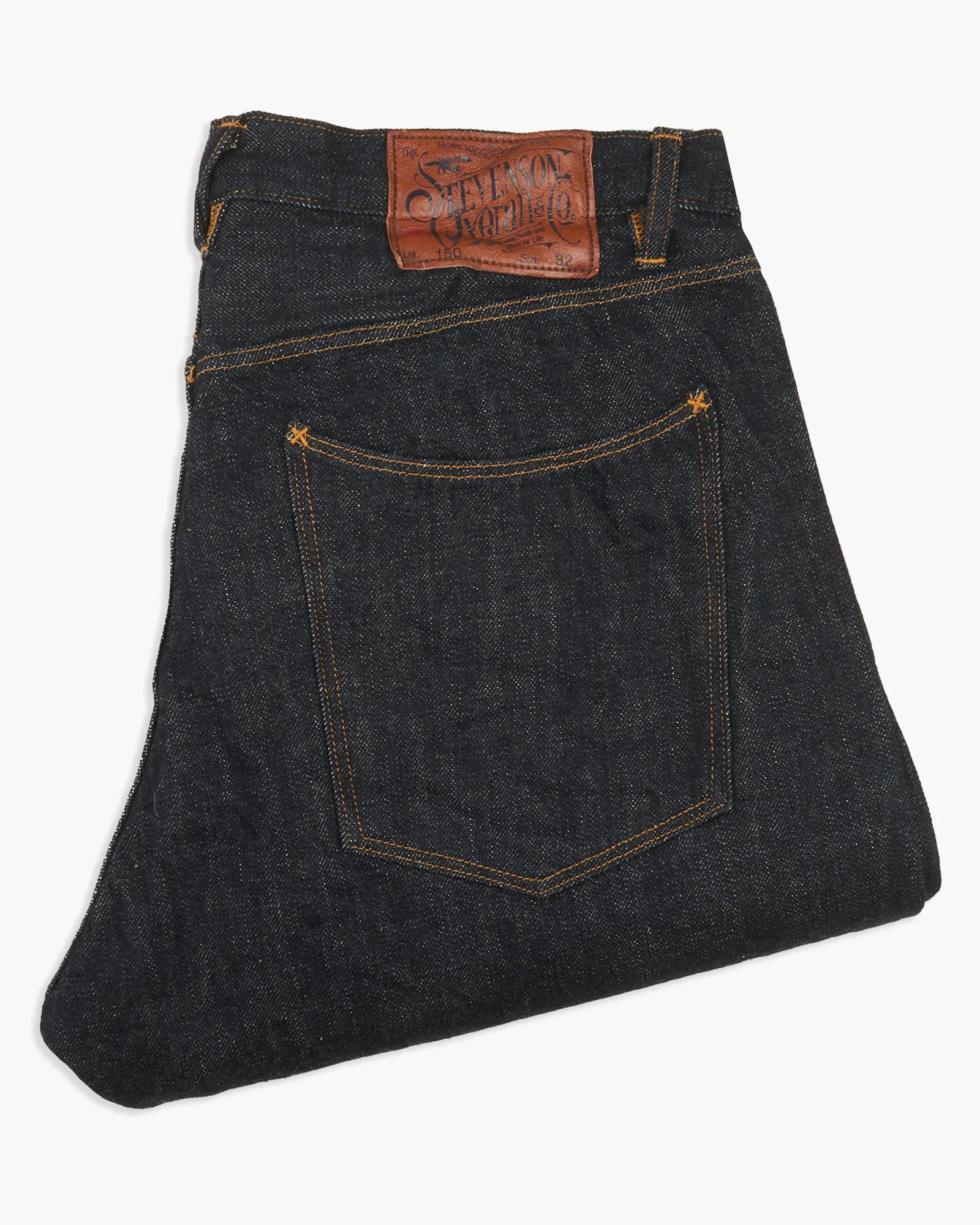 Stevenson Overall Co. Encinitas 150 Regular Straight 13oz Selvedge Mens Jeans - Indigo One Wash