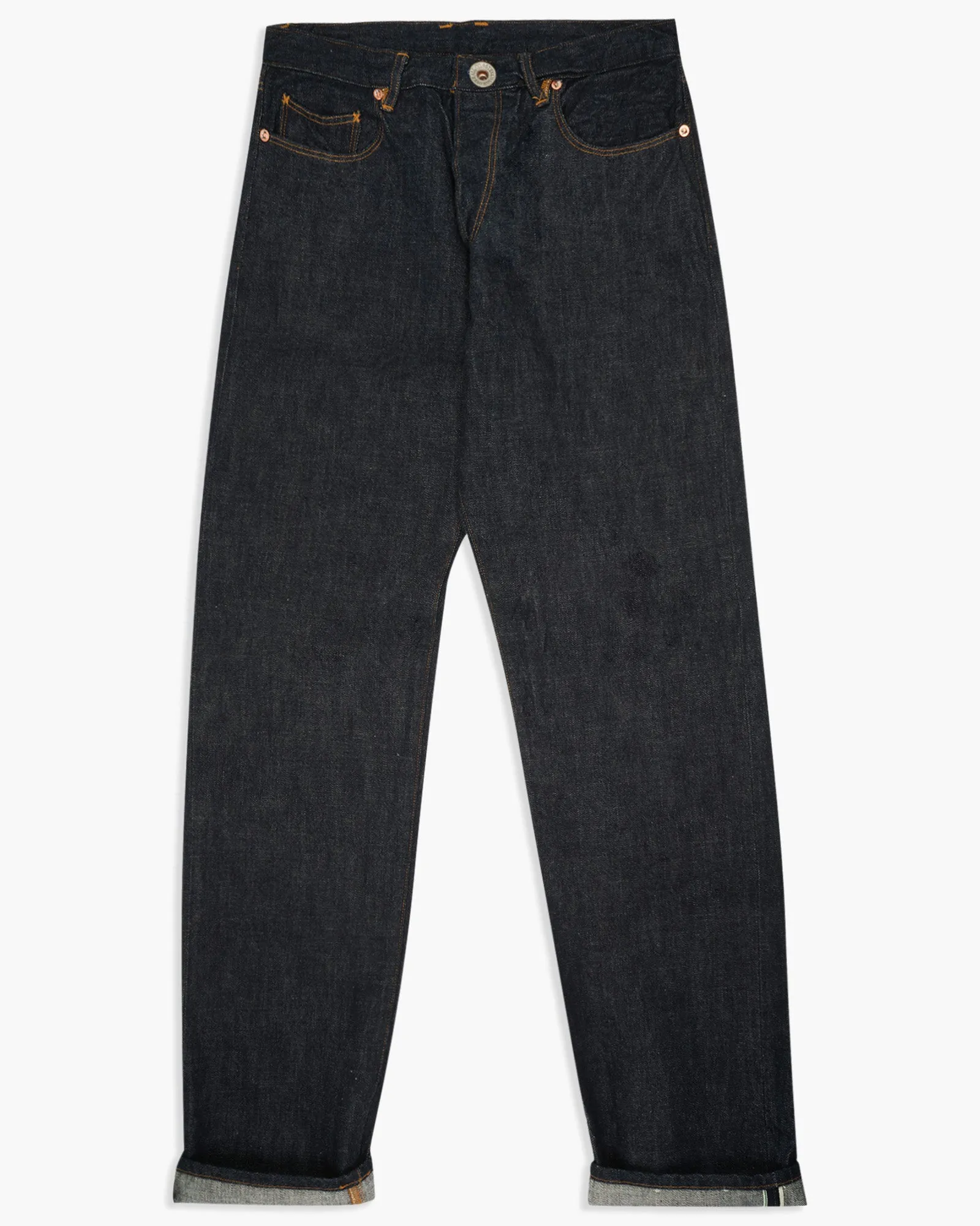 Stevenson Overall Co. Encinitas 150 Regular Straight 13oz Selvedge Mens Jeans - Indigo One Wash