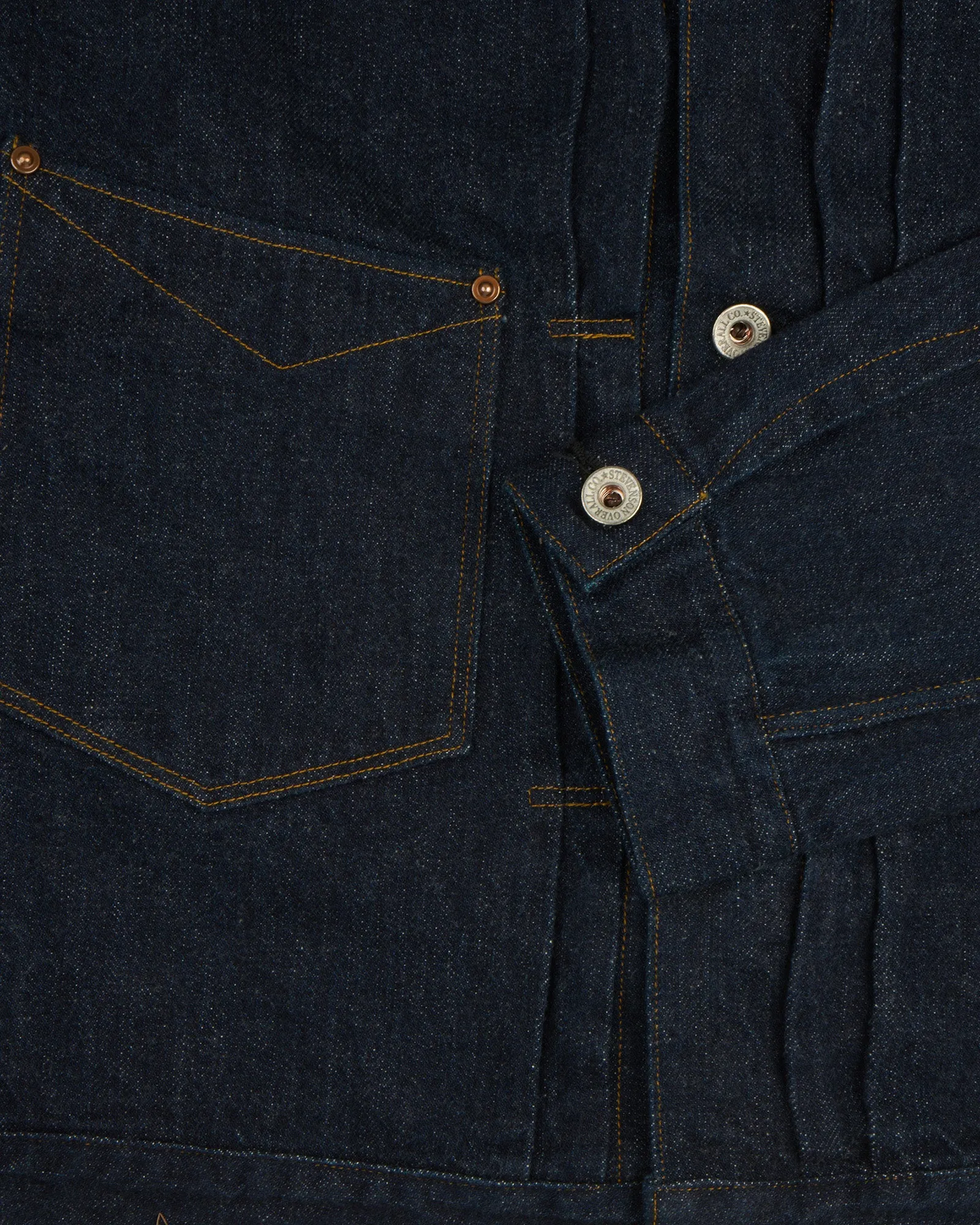 Stevenson Overall Co. Saddle Horn 102 Type II Selvedge Denim Jacket - Indigo One Wash