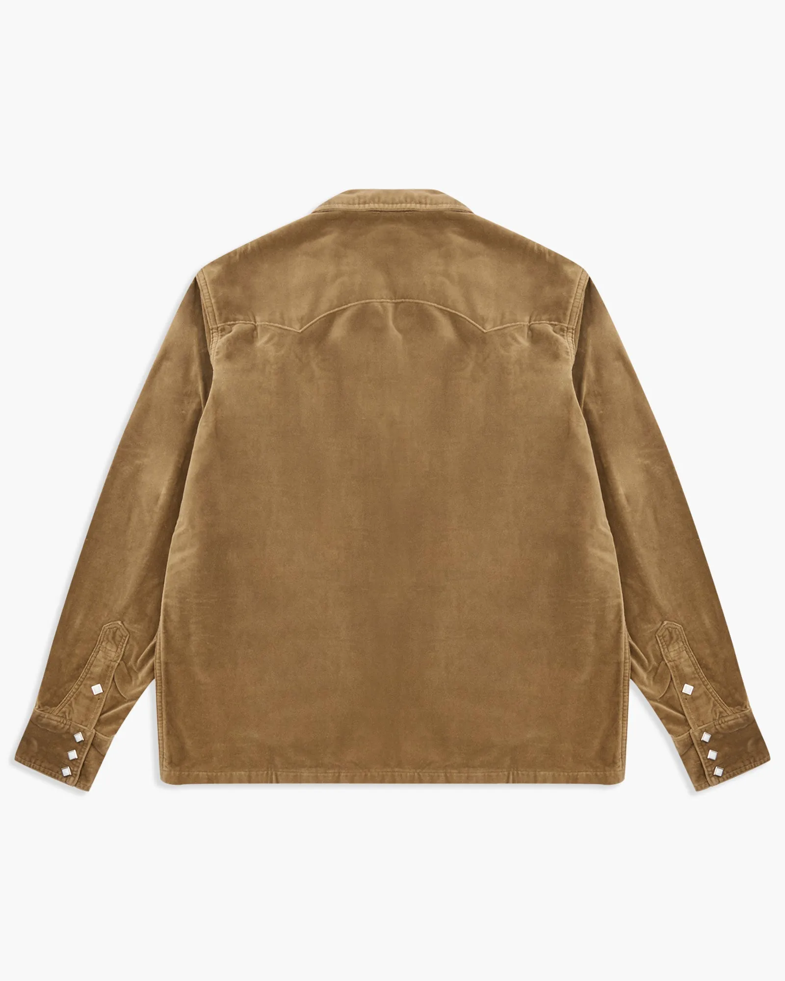 Stevenson Overall Co. Urban Lasso UL1 Velveteen Western Shirt - Beige