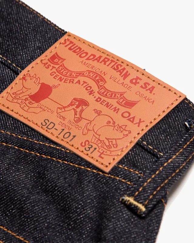 Studio D'Artisan SD-101 15oz Selvedge Regular Straight Mens Jeans - Onewash