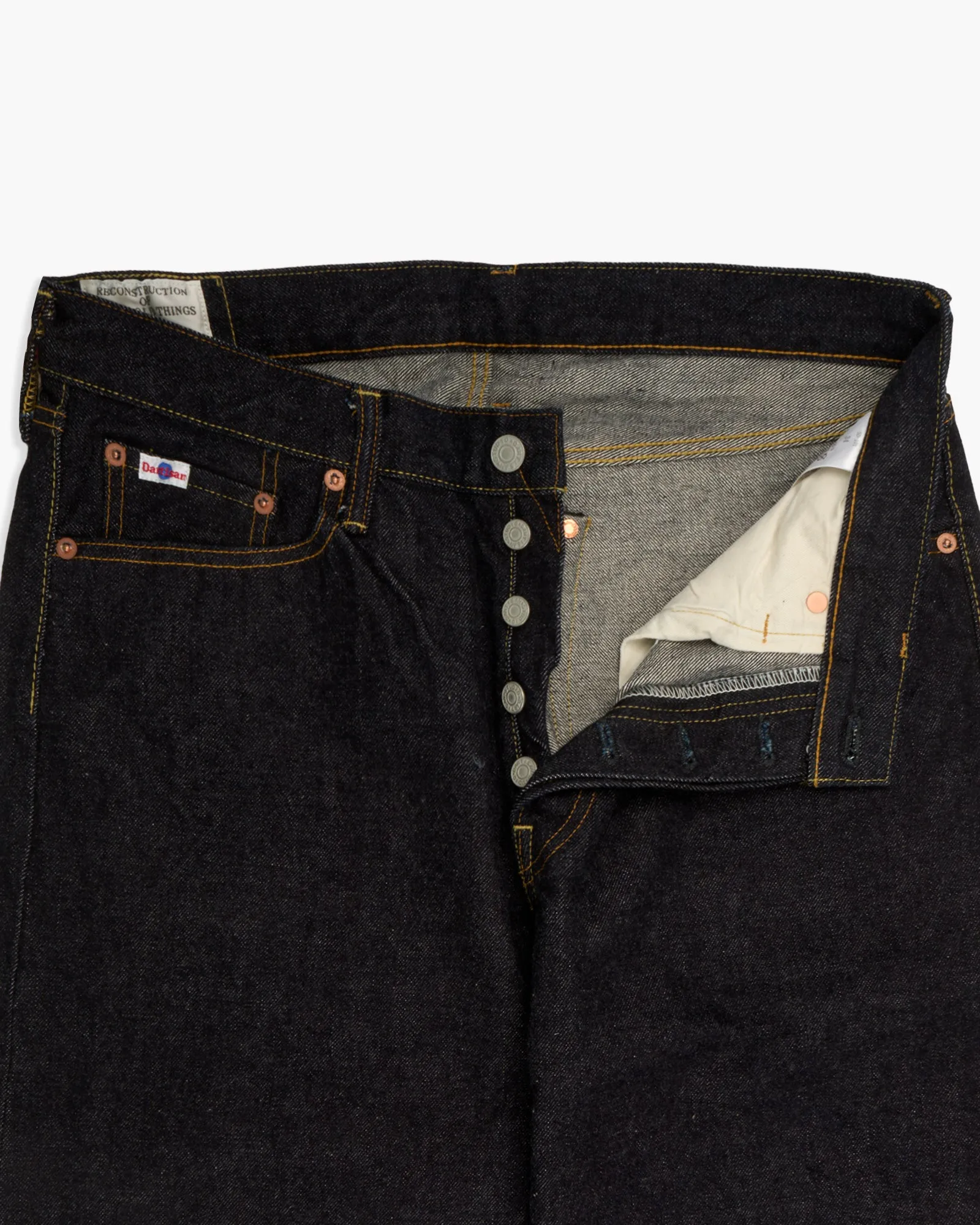 Studio D'Artisan SD-101 15oz Selvedge Regular Straight Mens Jeans - Onewash