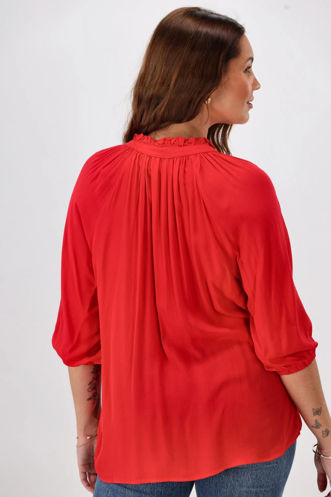 Sunday Boho Gianna Top Scarlet Red