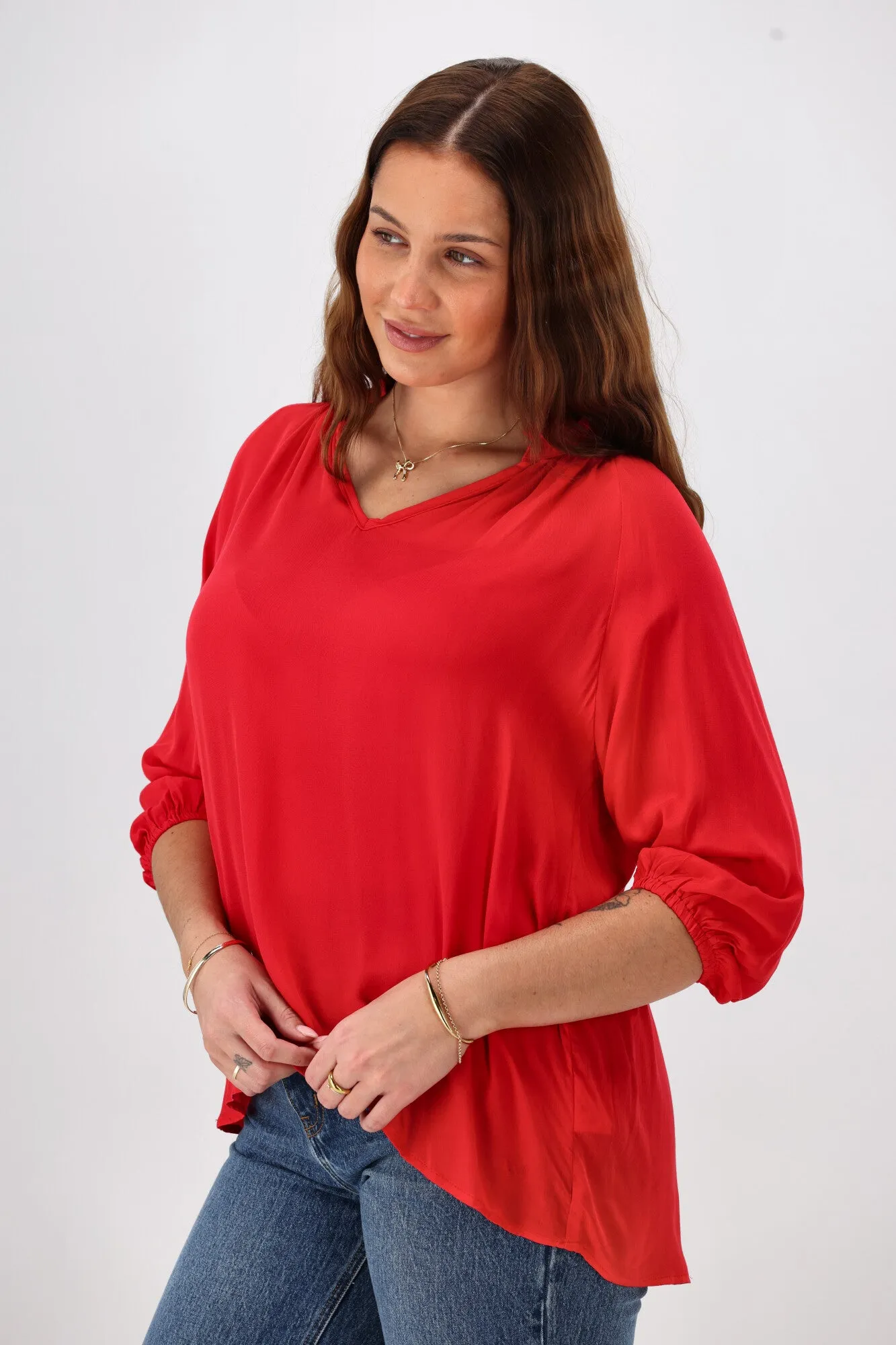 Sunday Boho Gianna Top Scarlet Red