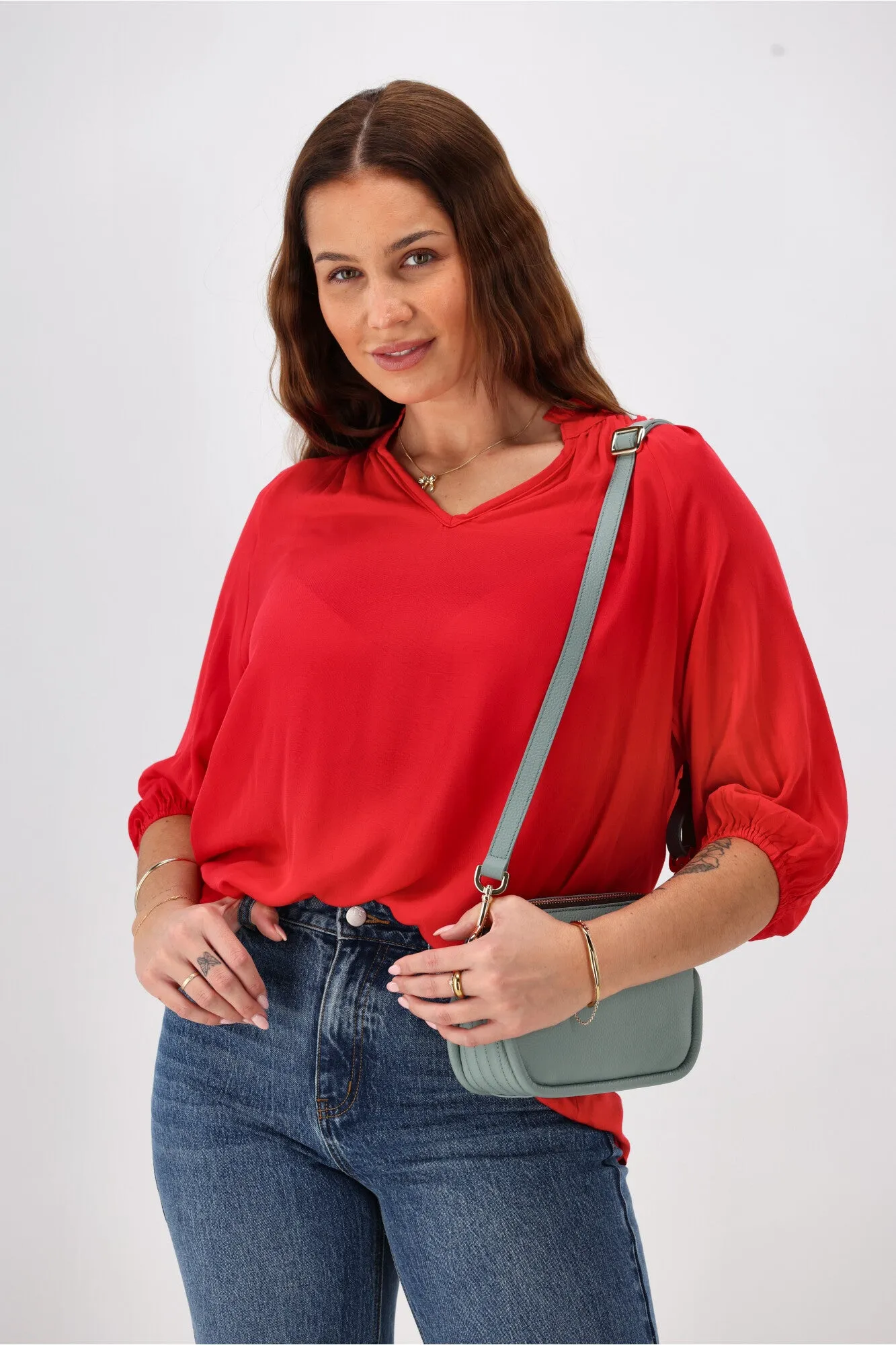 Sunday Boho Gianna Top Scarlet Red