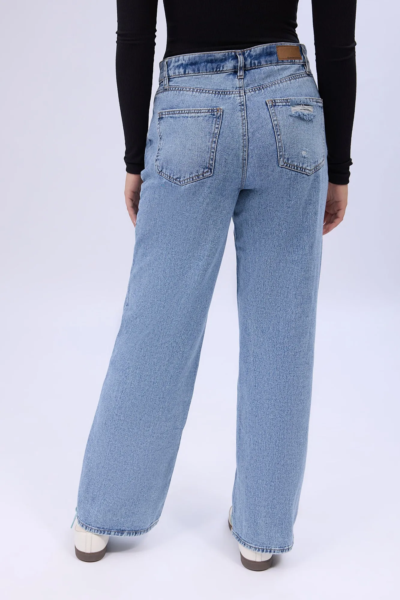 Super High Rise Wide Leg Jeans
