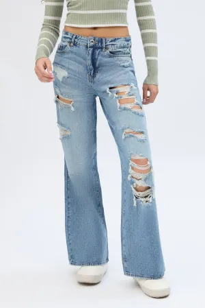 Super High Rise Wide Leg Jeans