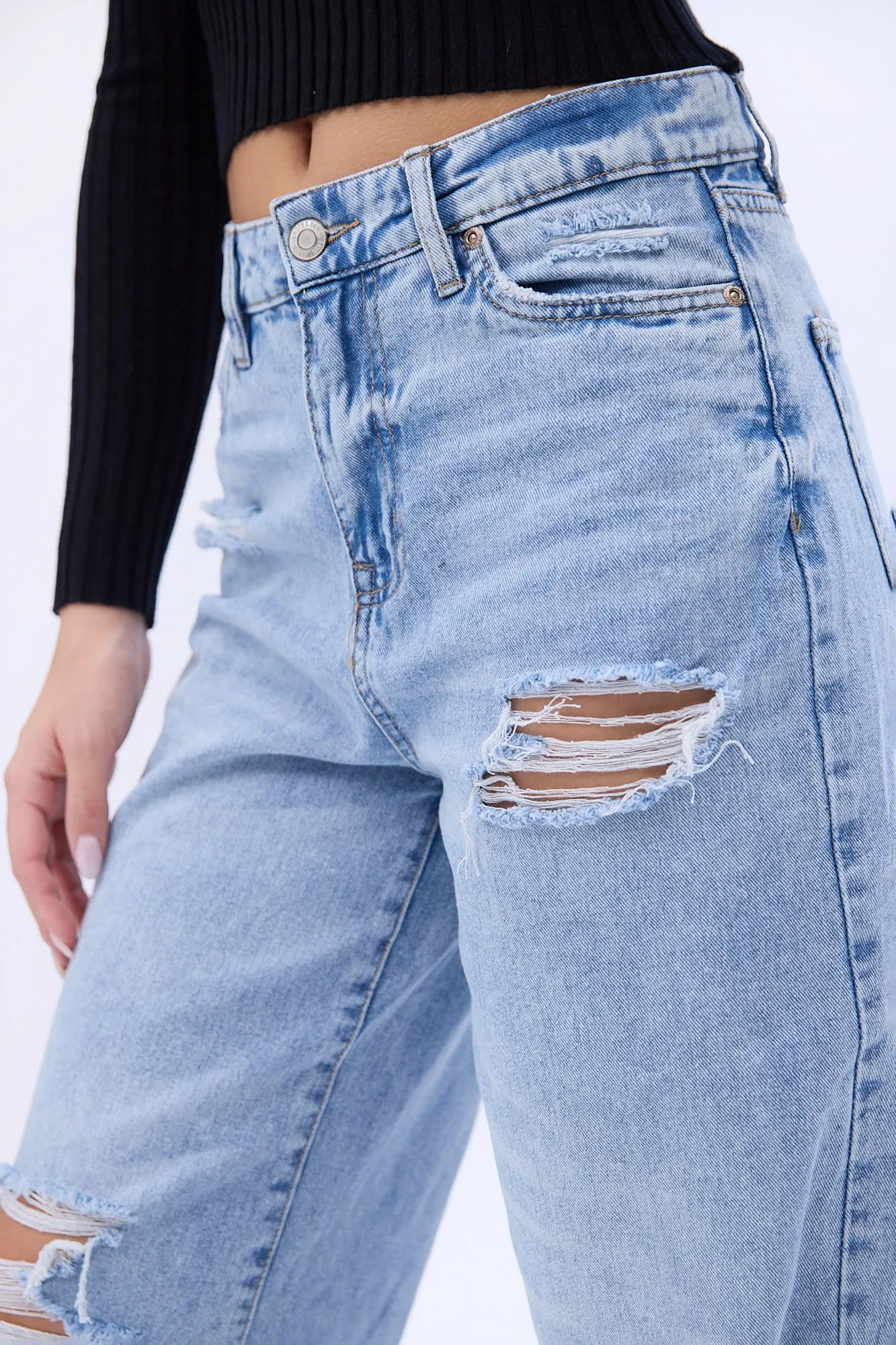 Super High Rise Wide Leg Jeans