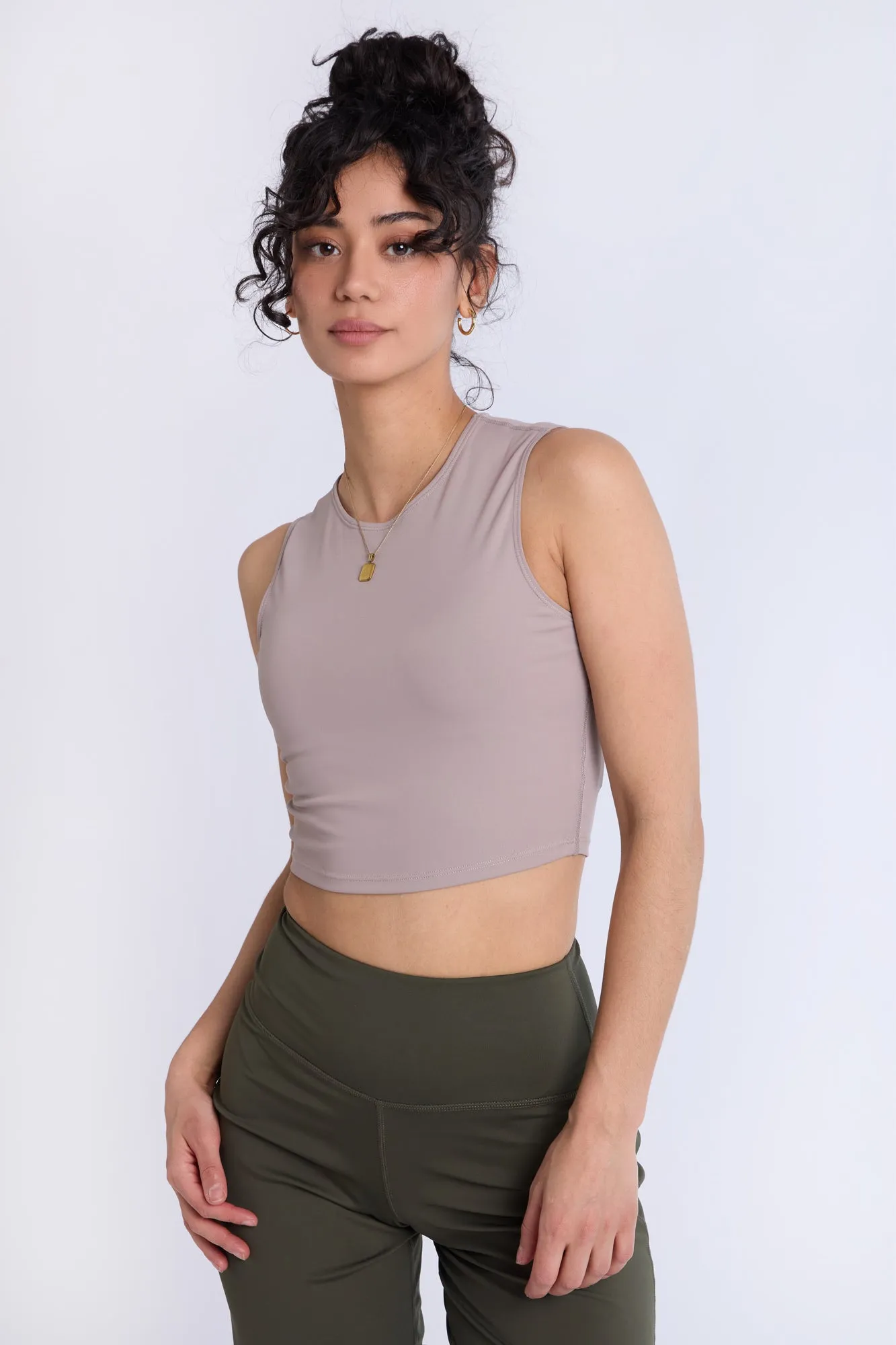 Super Smooth High Neck Tank Top