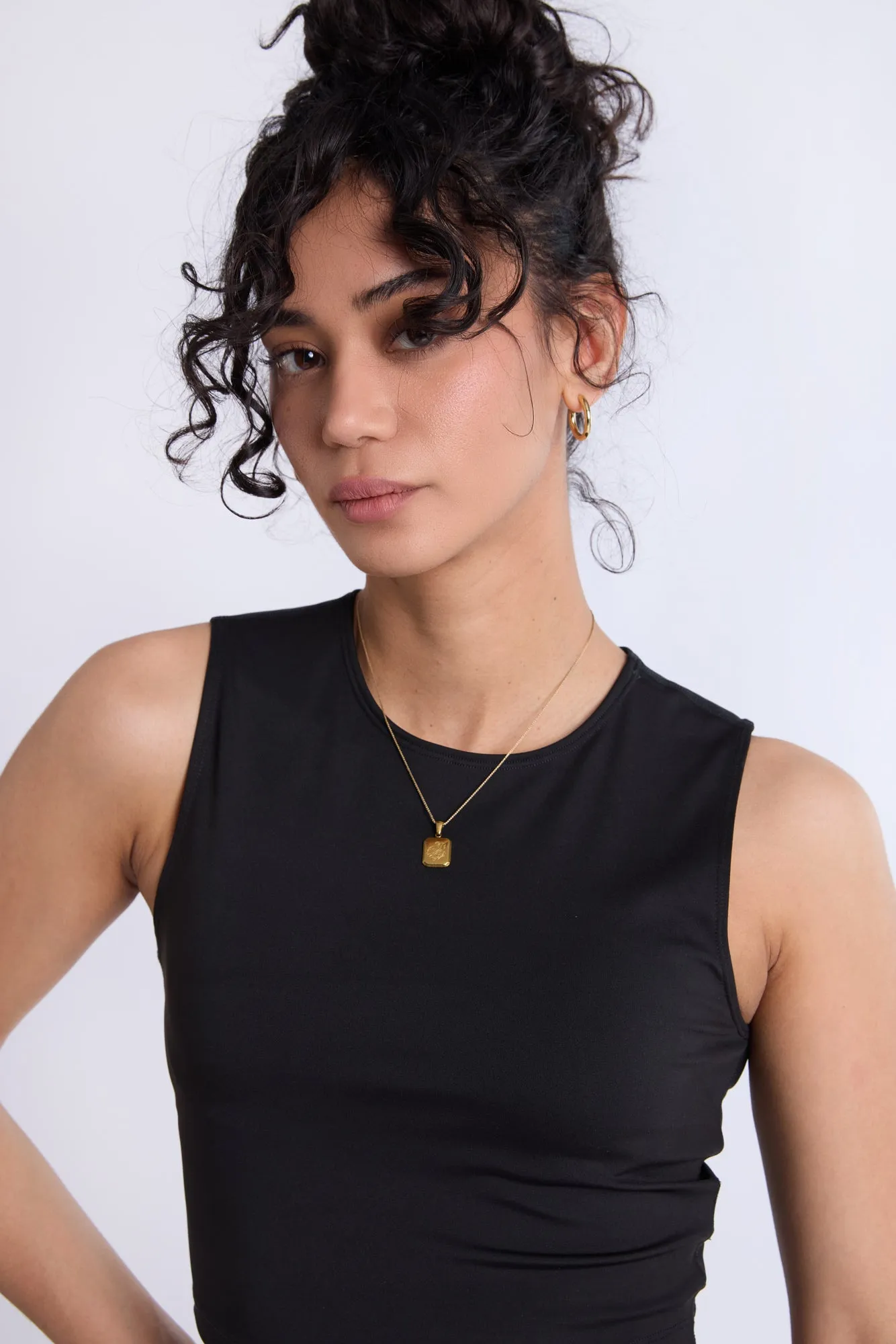 Super Smooth High Neck Tank Top