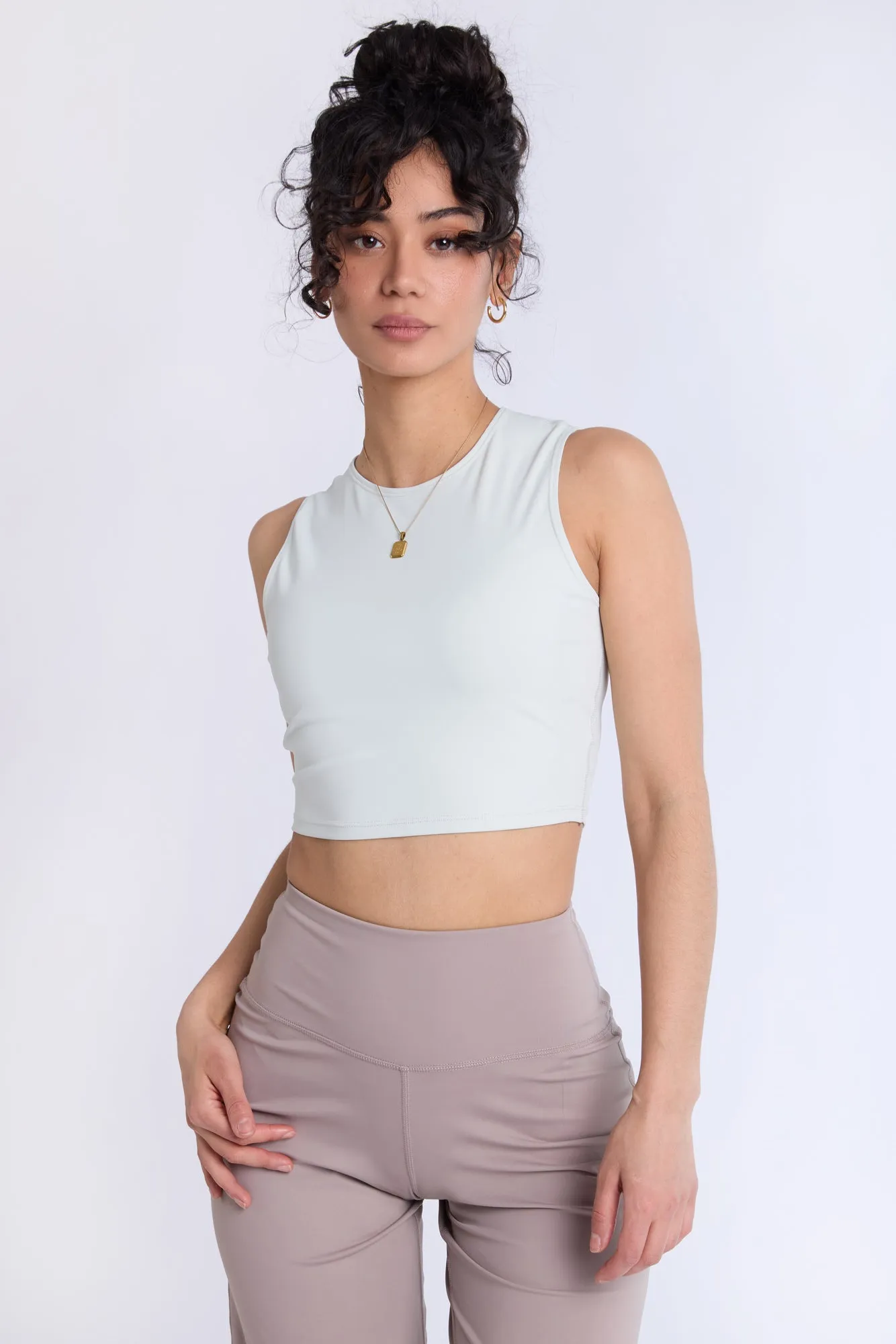 Super Smooth High Neck Tank Top