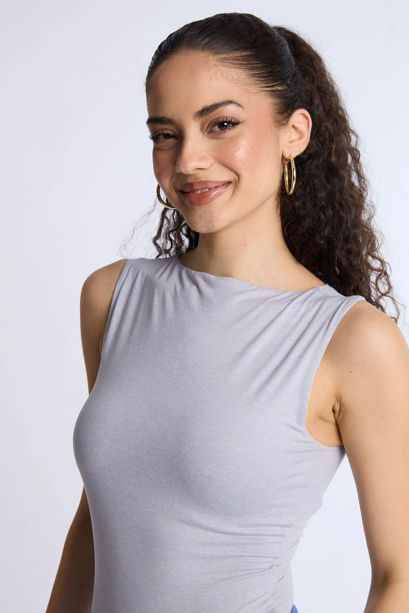 Super Soft High Neck Tank Bodysuit