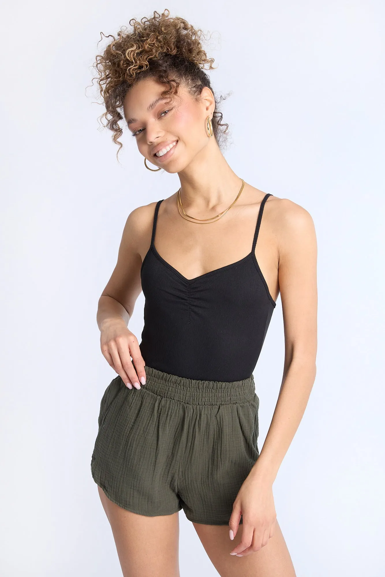 Super Soft Ribbed Cami Bodysuit