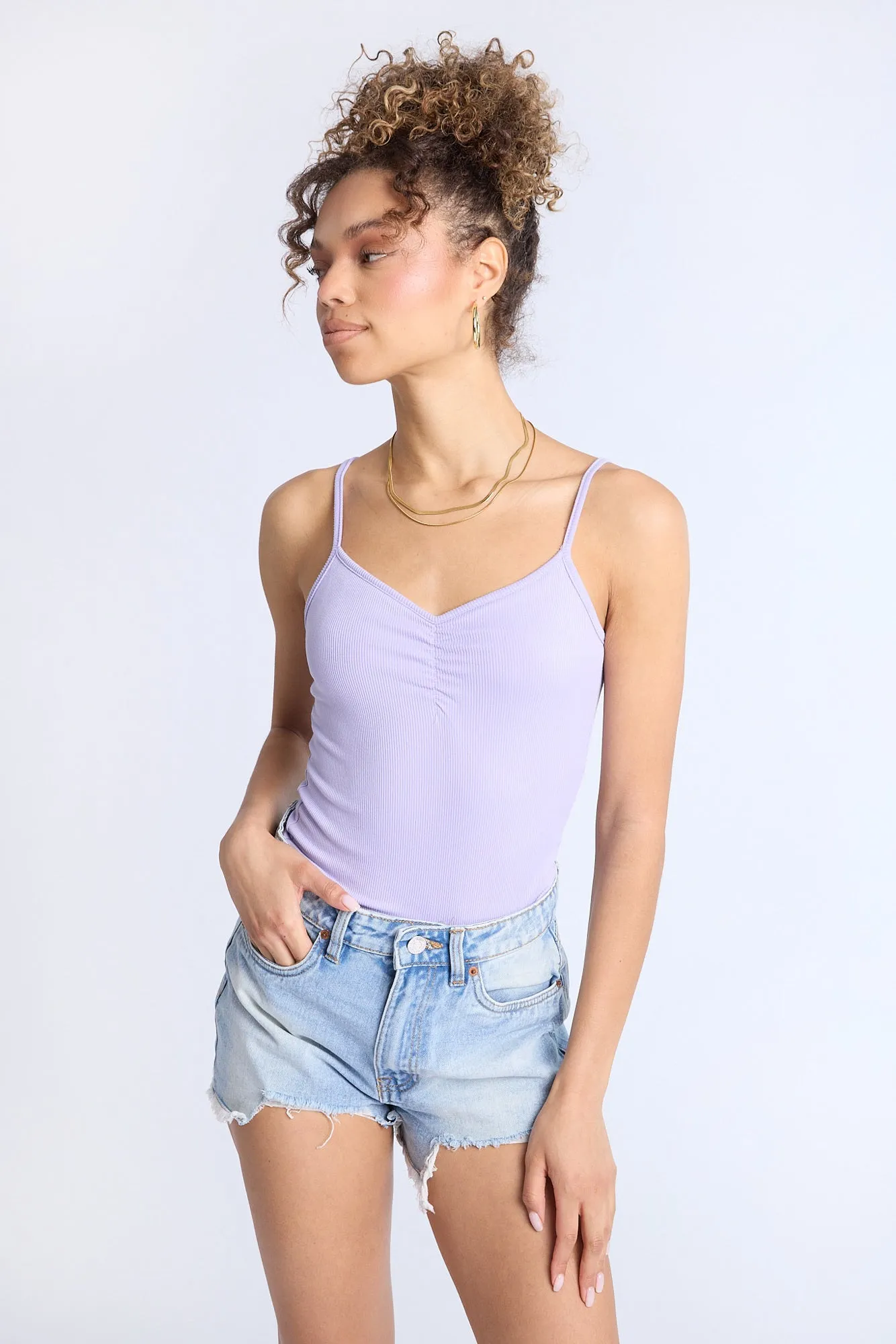 Super Soft Ribbed Cami Bodysuit