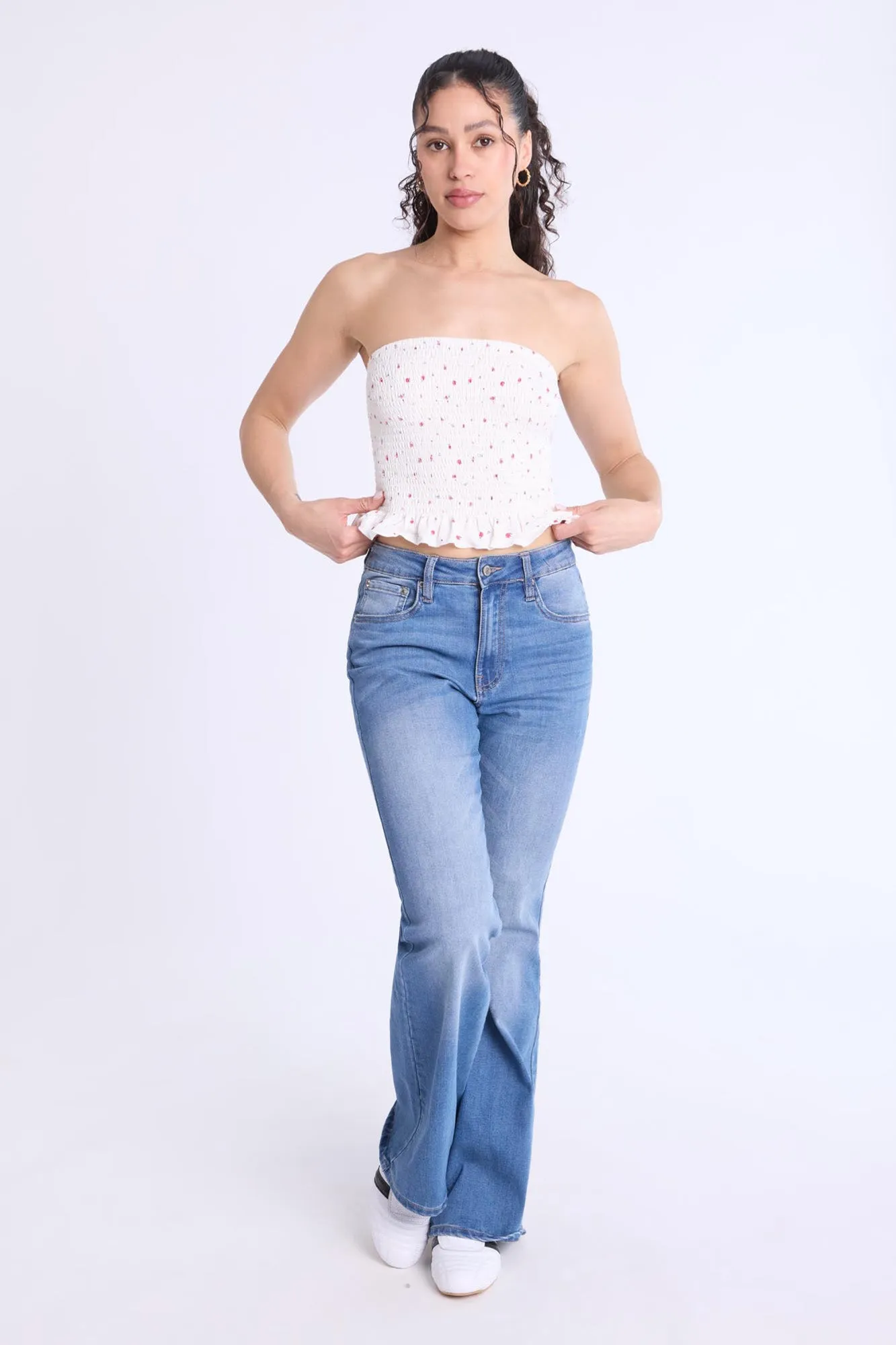 Super Soft Smocked Square Neck Cami Top