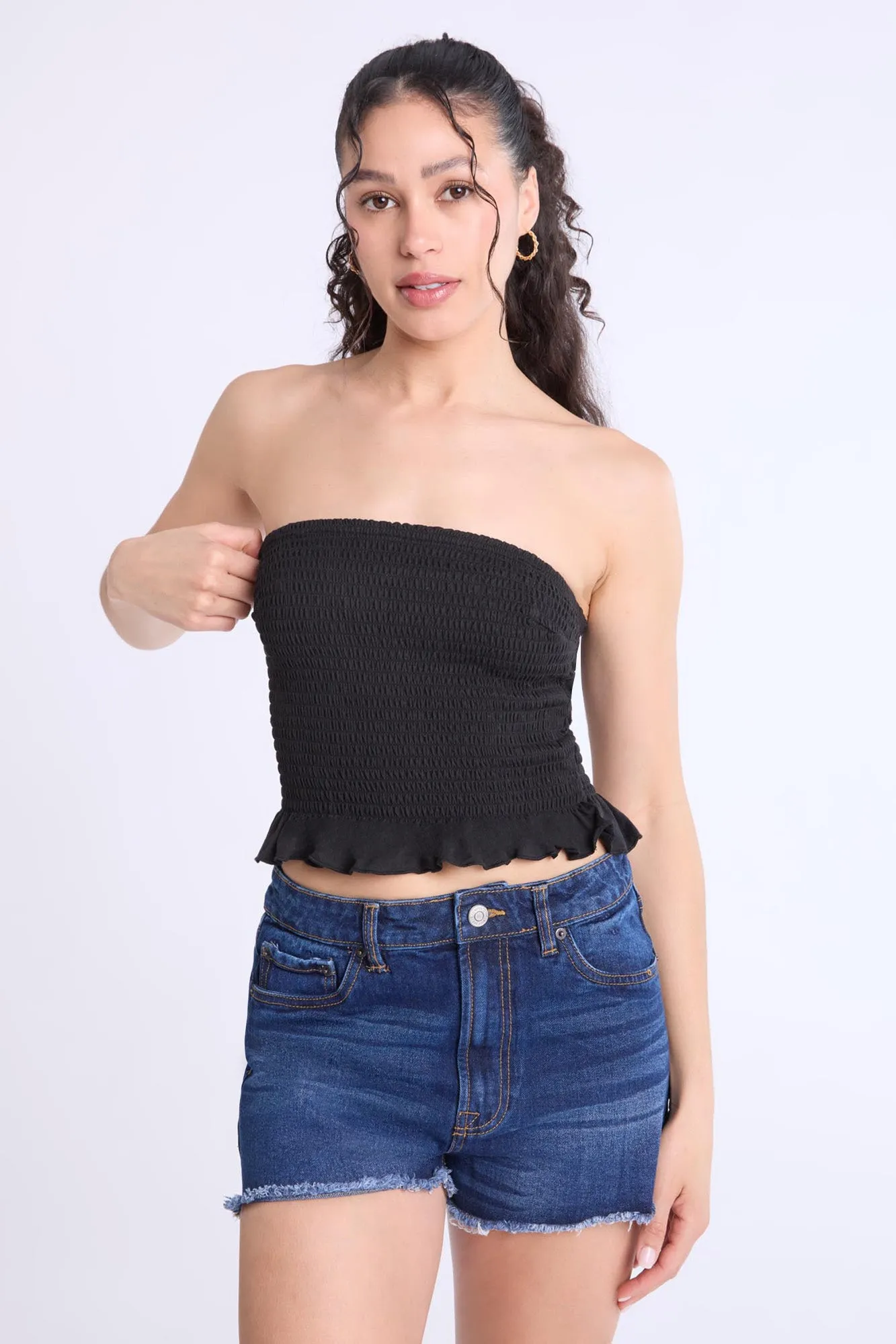 Super Soft Smocked Square Neck Cami Top