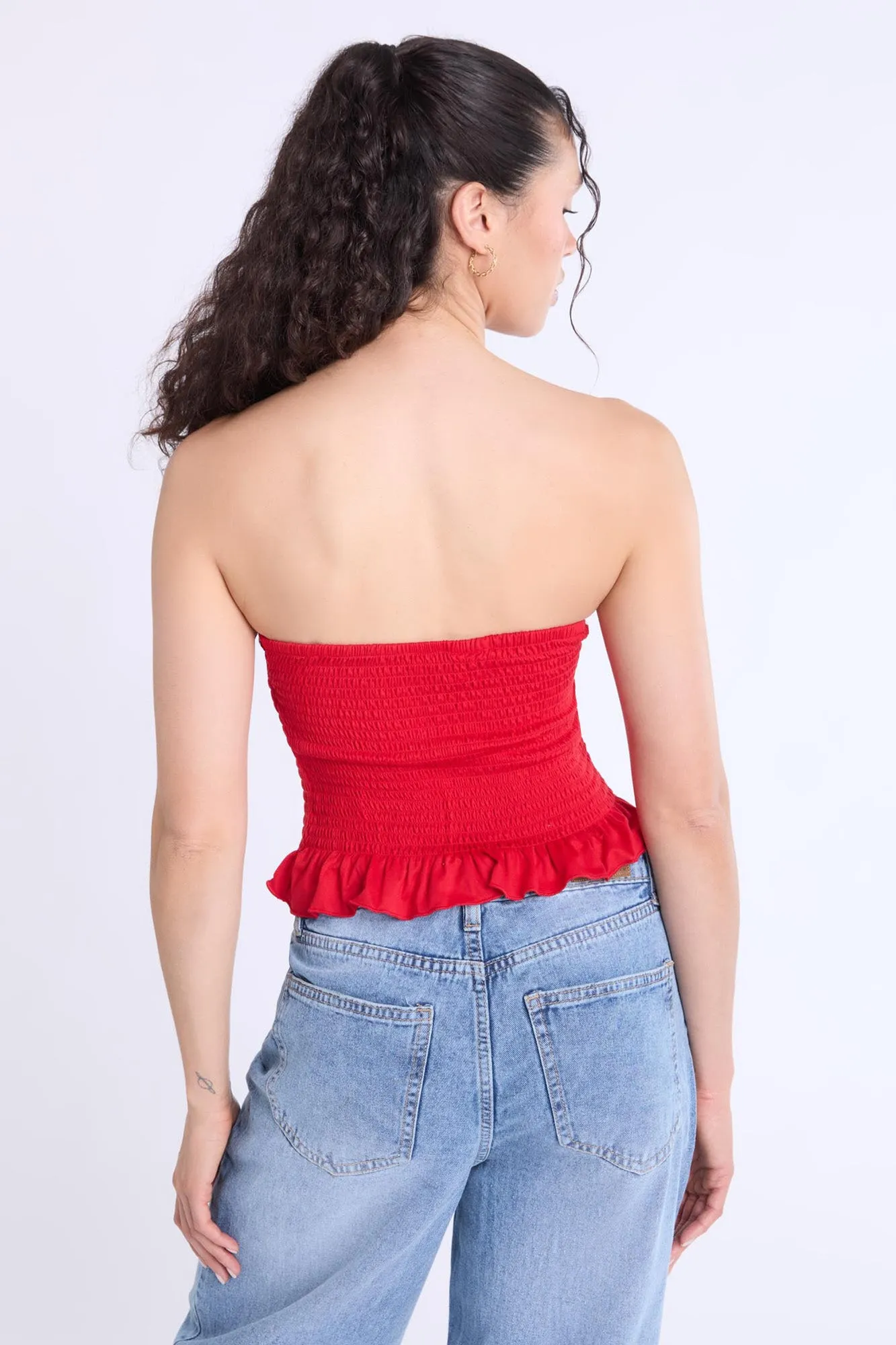 Super Soft Smocked Square Neck Cami Top