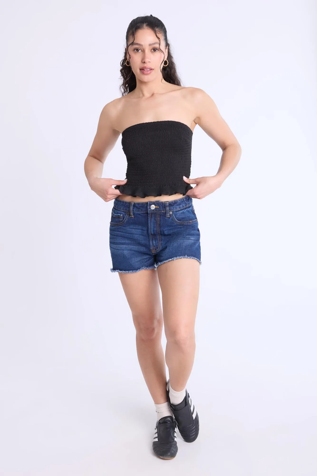 Super Soft Smocked Square Neck Cami Top