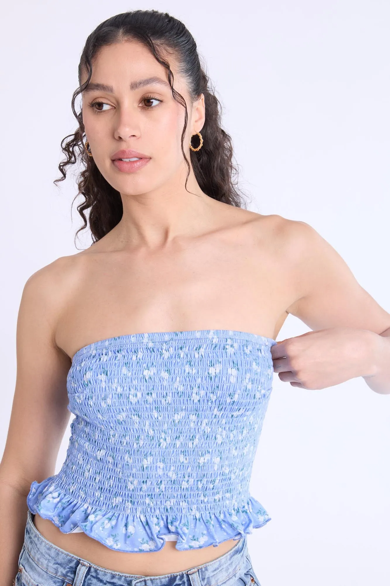 Super Soft Smocked Square Neck Cami Top