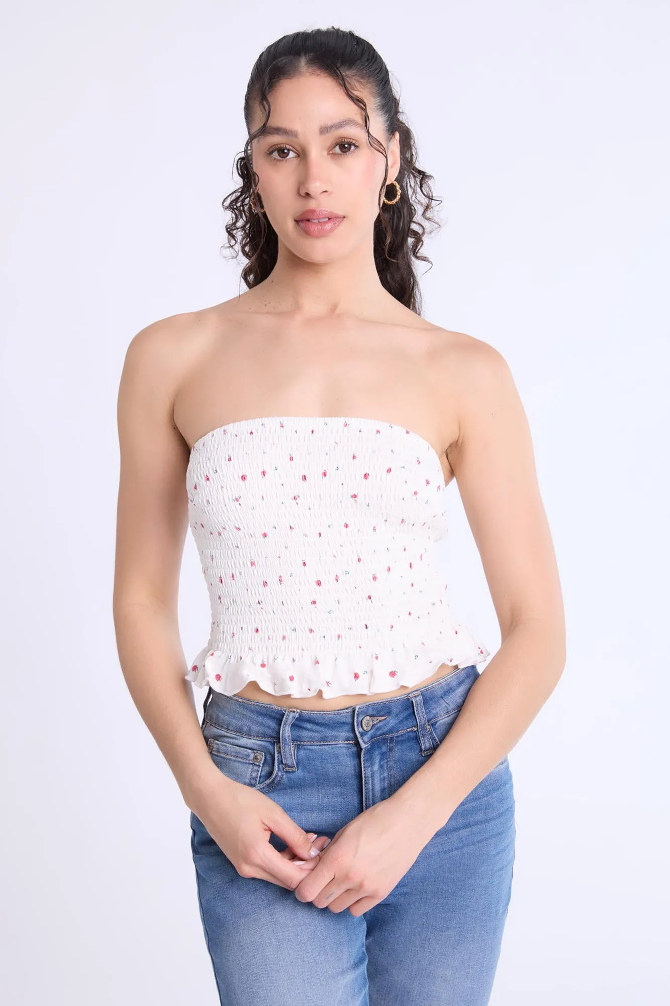 Super Soft Smocked Square Neck Cami Top