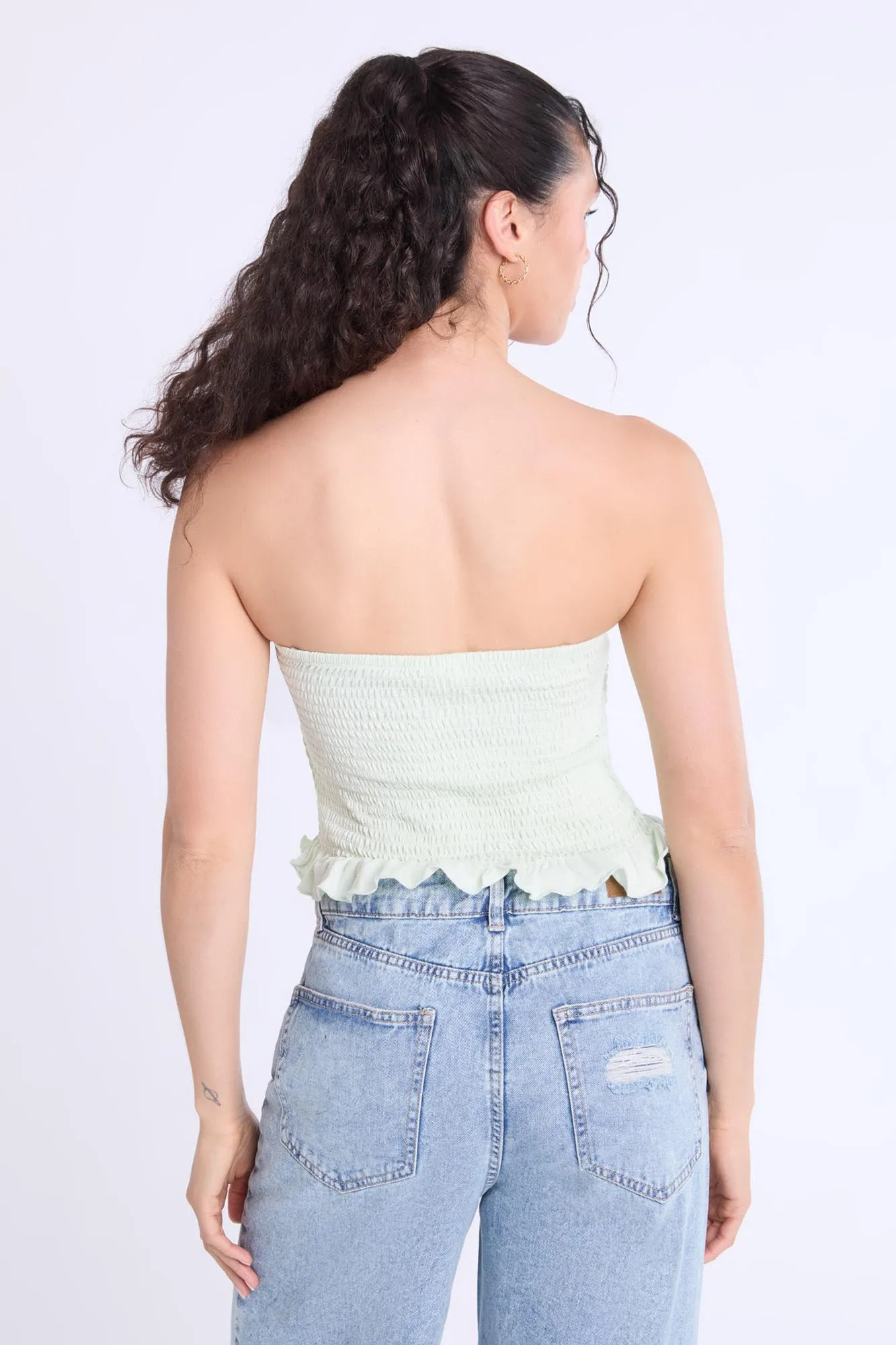 Super Soft Smocked Square Neck Cami Top