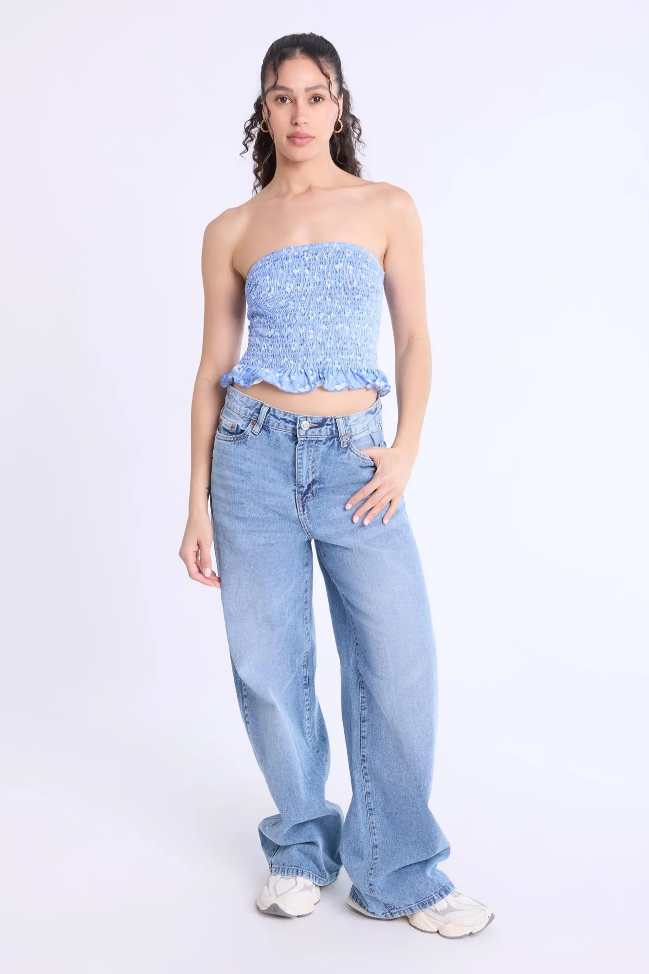 Super Soft Smocked Square Neck Cami Top