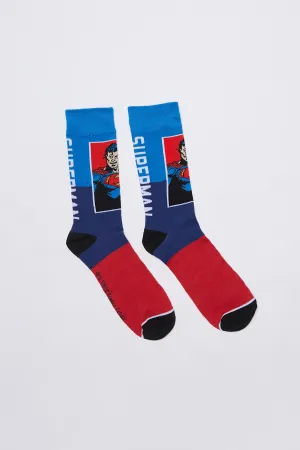 Superman Printed Crew Socks