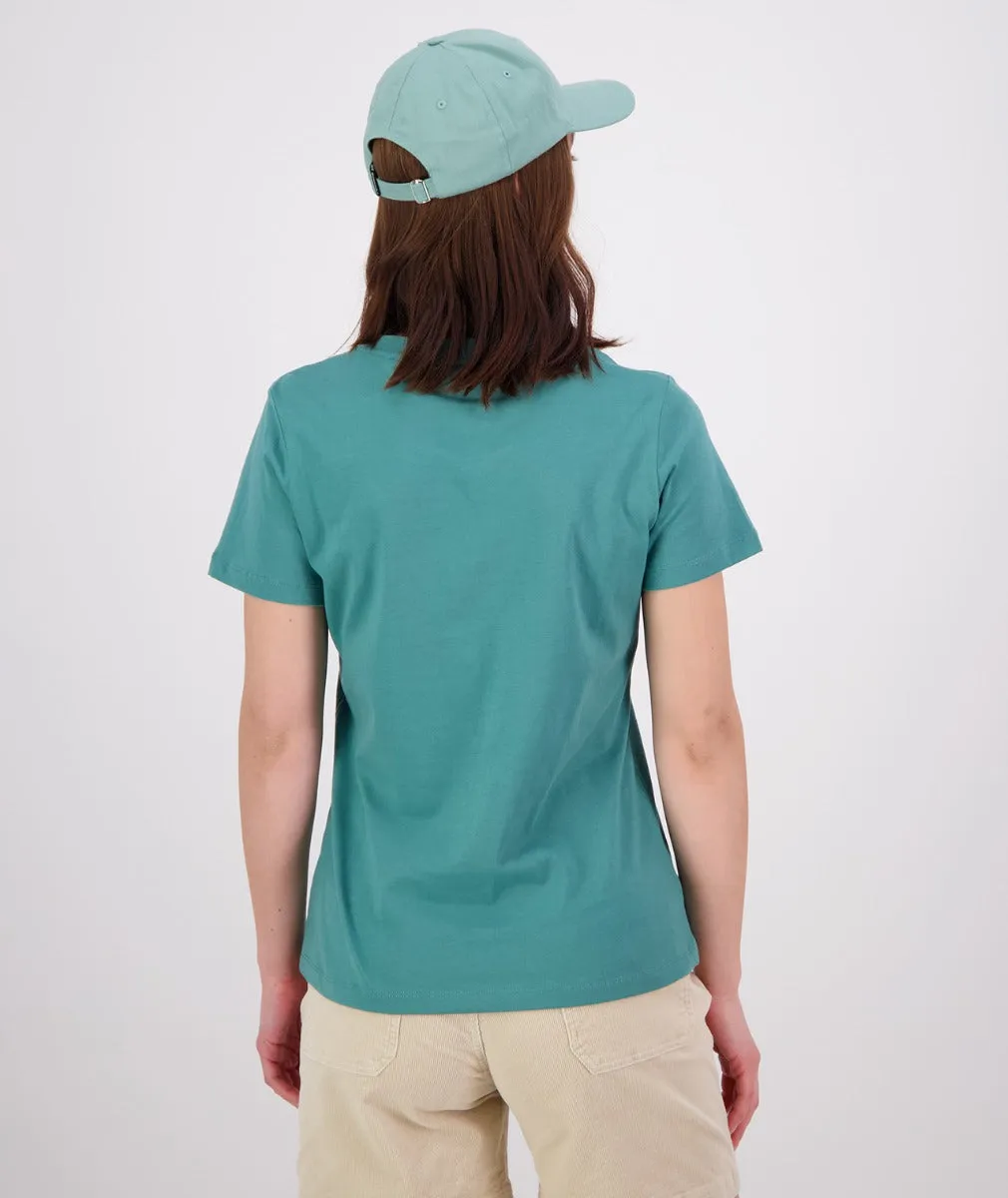 Swanndri Womens Original V3 T Shirt Jade Green/White