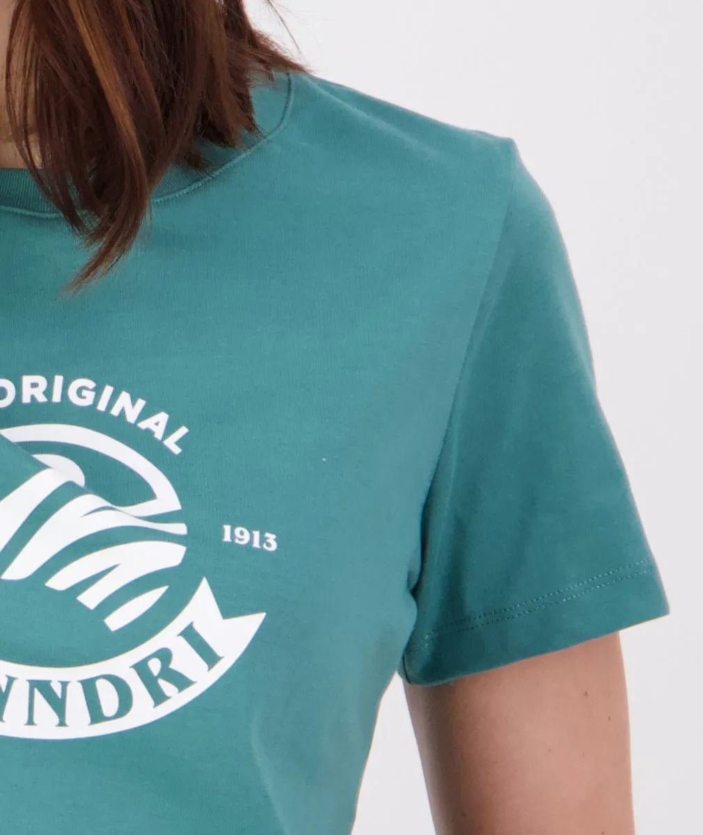 Swanndri Womens Original V3 T Shirt Jade Green/White