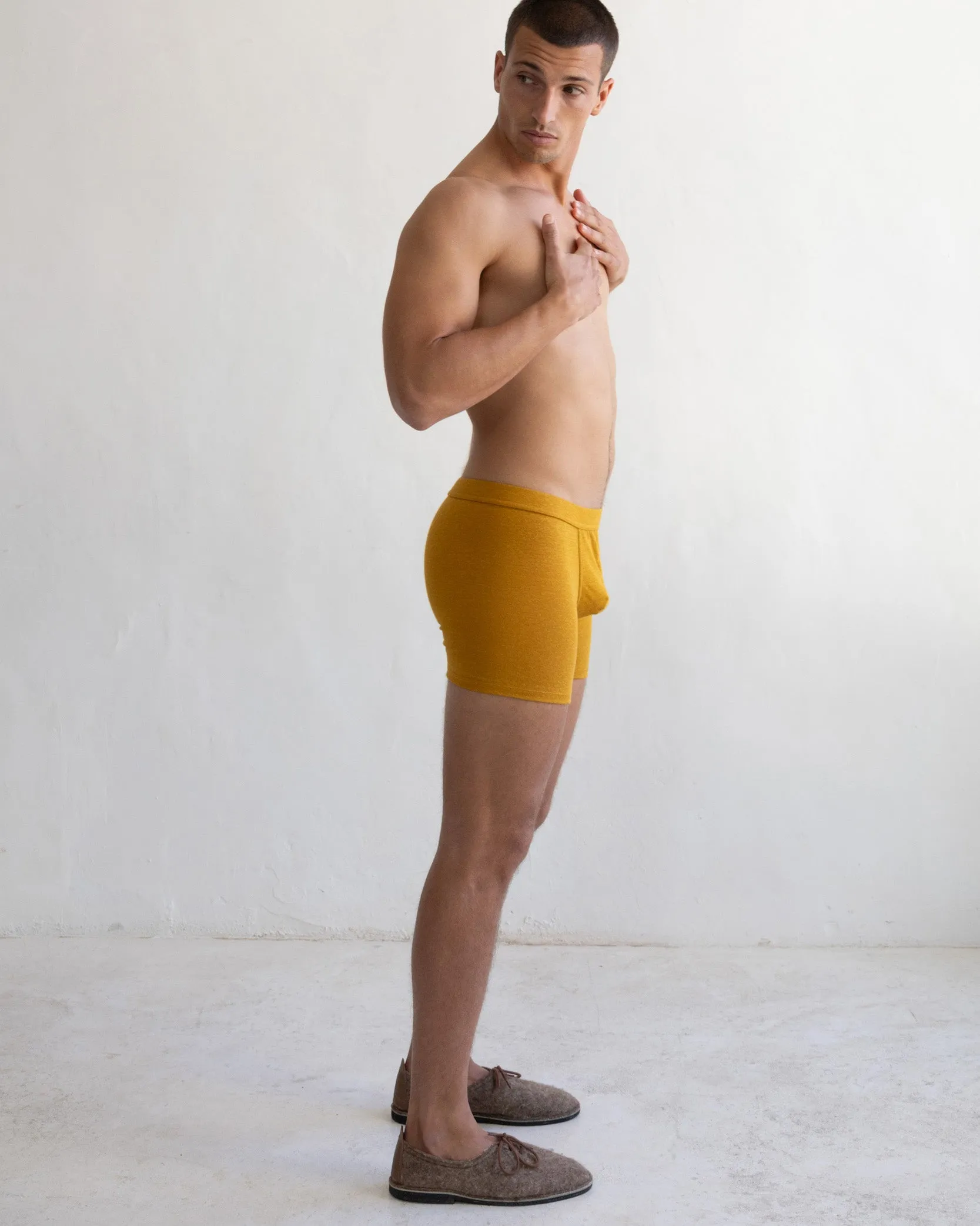 TA-CT Cervin Linen Boxer Briefs - Saffron