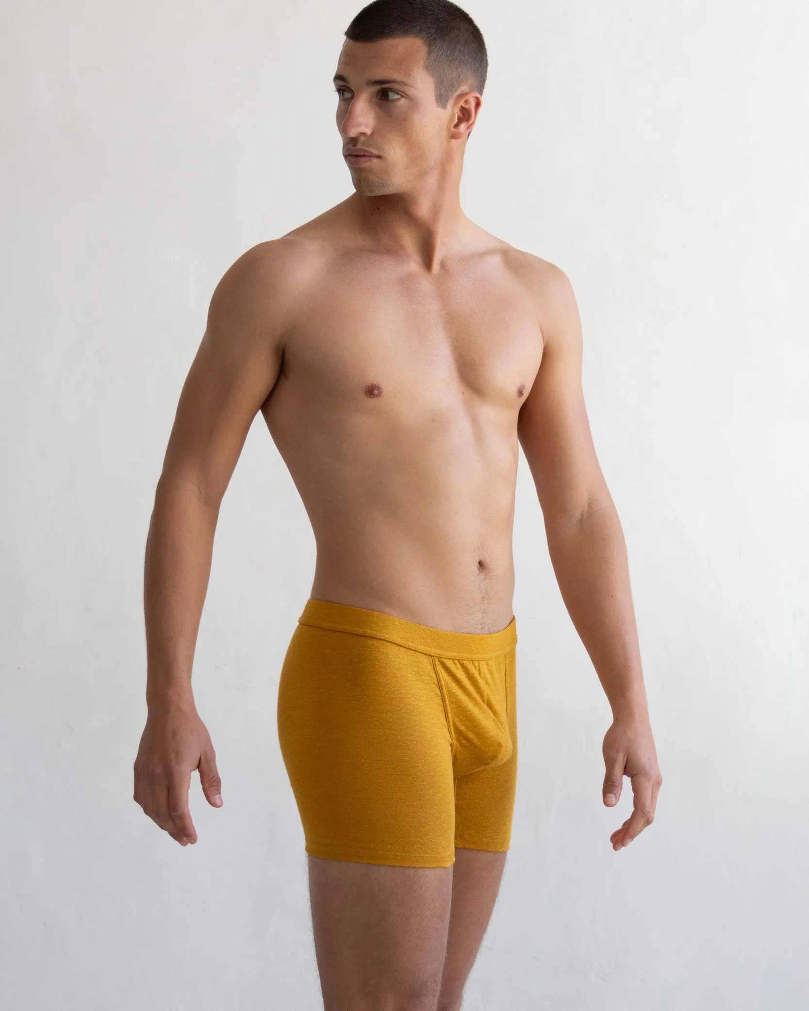 TA-CT Cervin Linen Boxer Briefs - Saffron